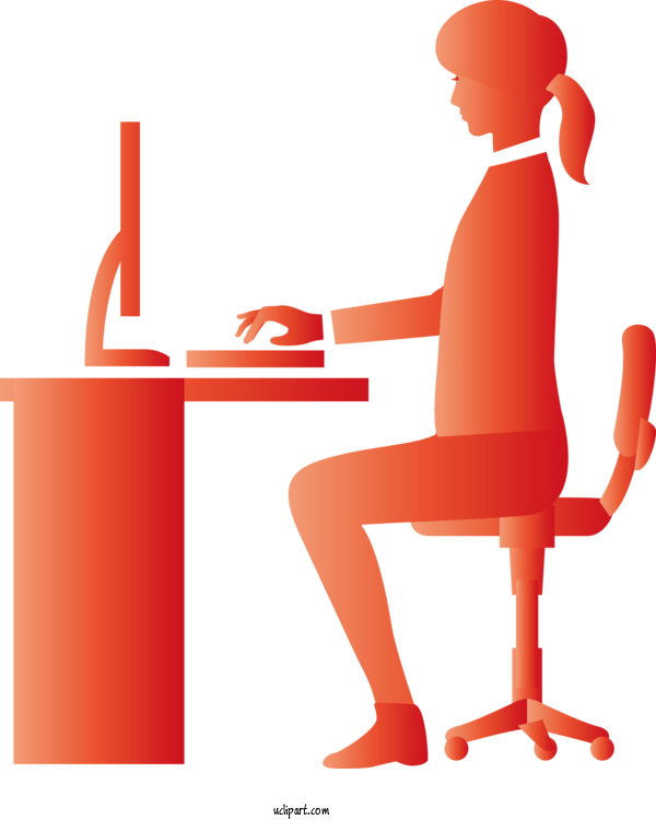 Free Business 在宅ワーク Desk 机上台(モニター台・木製・タブレットスタンド・本立て付き) For Work Clipart Transparent Background