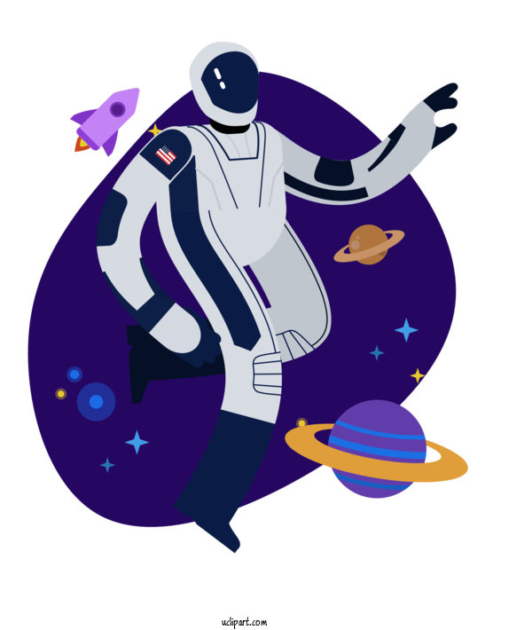Free Occupations Cartoon  Transparency For Astronaut Clipart Transparent Background