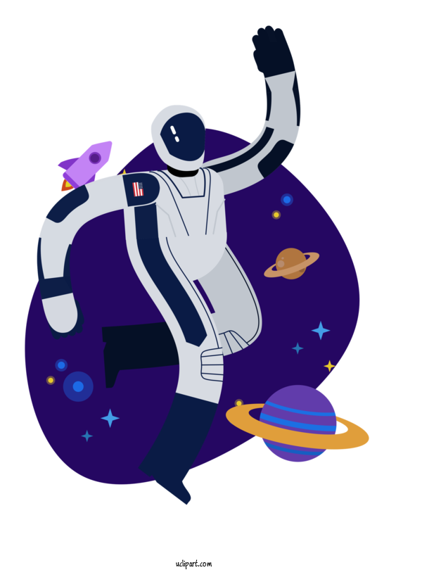 Free Occupations Cartoon For Astronaut Clipart Transparent Background