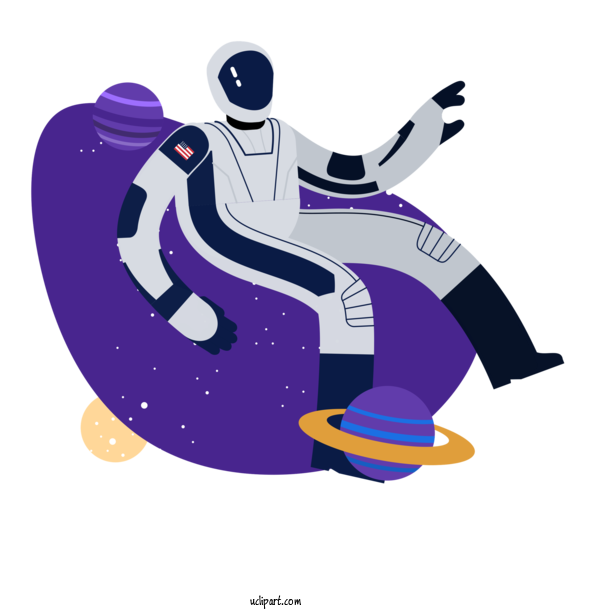 Free Occupations Cartoon Drawing For Astronaut Clipart Transparent Background