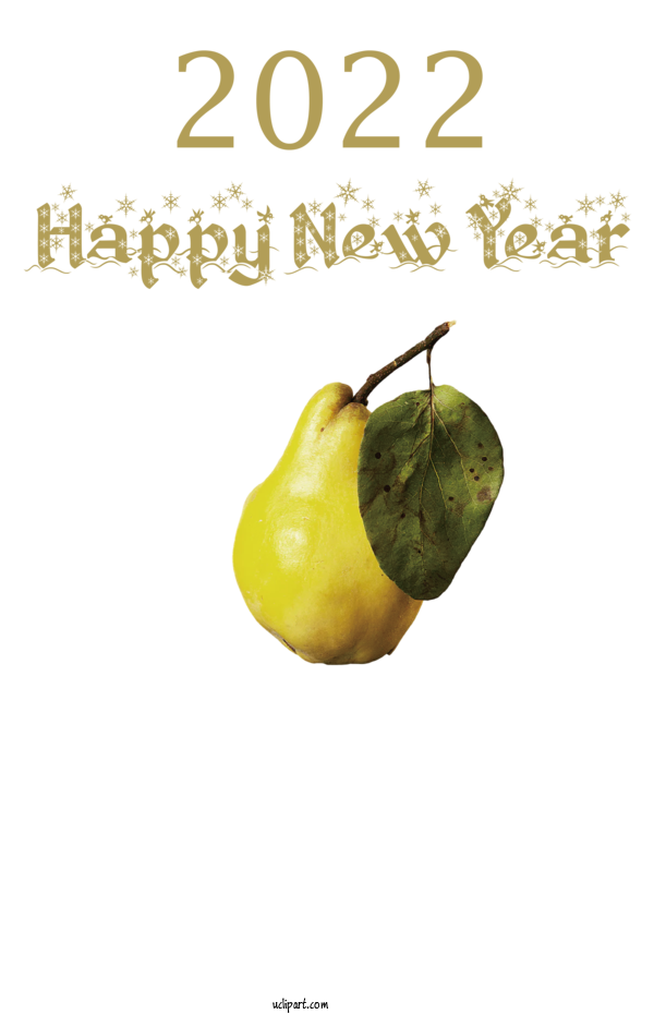 Free Holidays Plant Pear Meter For New Year 2022 Clipart Transparent Background