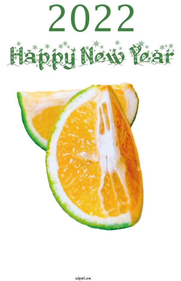Free Holidays Vegetarian Cuisine Mandarin Orange Natural Food For New Year 2022 Clipart Transparent Background
