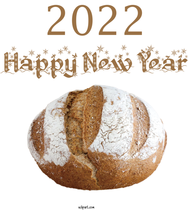 Free Holidays Rye Bread Graham Bread Pumpernickel For New Year 2022 Clipart Transparent Background