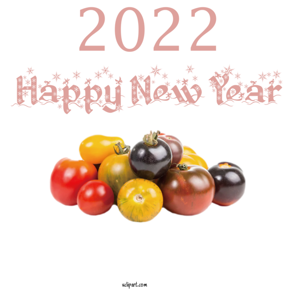 Free Holidays Vegetable Natural Food Superfood For New Year 2022 Clipart Transparent Background