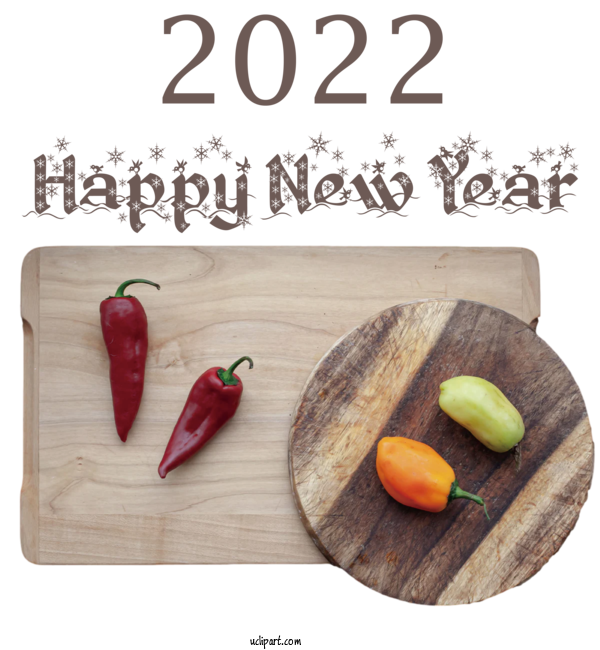 Free Holidays Natural Food Vegetable Superfood For New Year 2022 Clipart Transparent Background