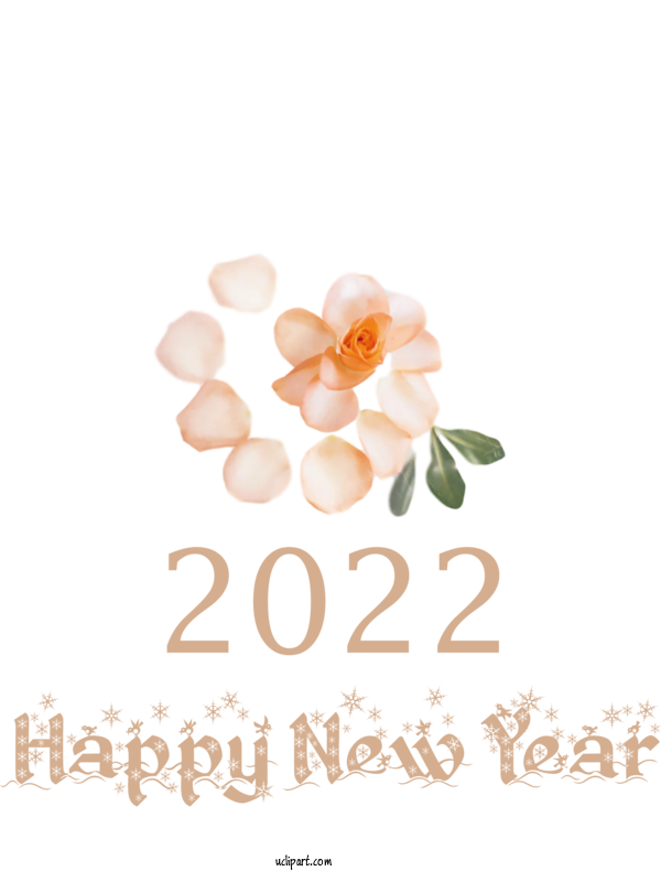 Free Holidays Cut Flowers Floral Design Petal For New Year 2022 Clipart Transparent Background