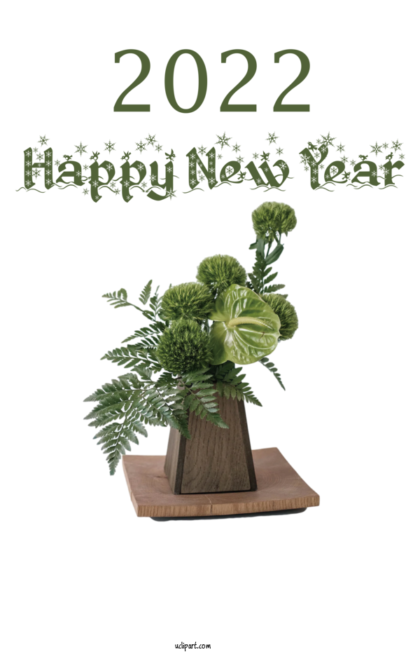 Free Holidays Flowerpot Houseplant Flowering Pot Plants (2). For New Year 2022 Clipart Transparent Background