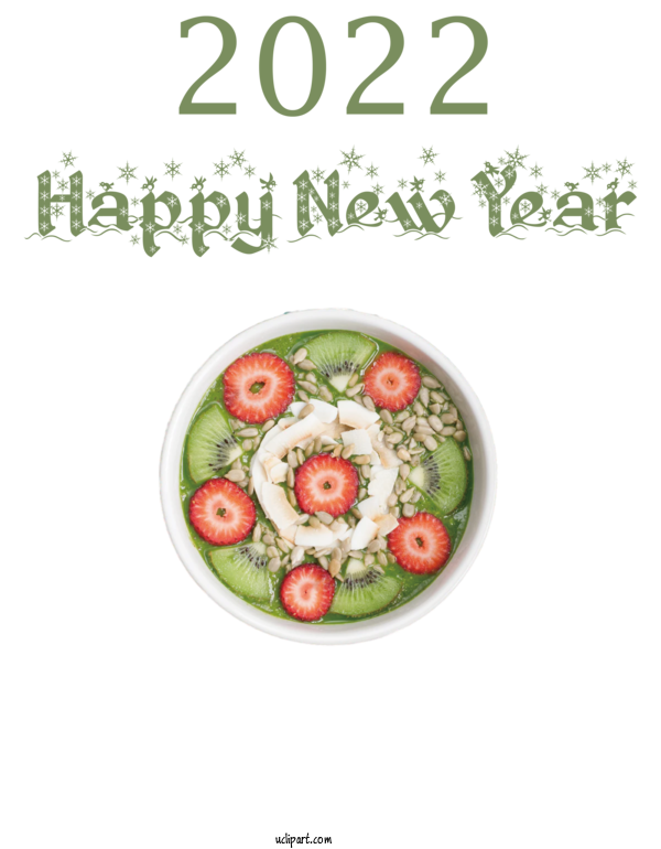Free Holidays Healthy Diet Eating Vegetable For New Year 2022 Clipart Transparent Background