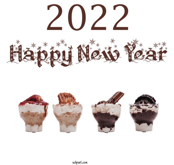 Free Holidays Frozen Dessert Frozen Yoghurt Ice Cream Parlor For New Year 2022 Clipart Transparent Background