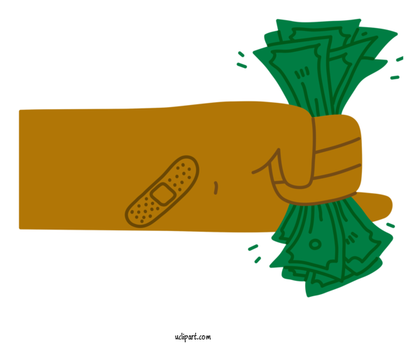 Free Money Cartoon Leaf Green For Cash Clipart Transparent Background