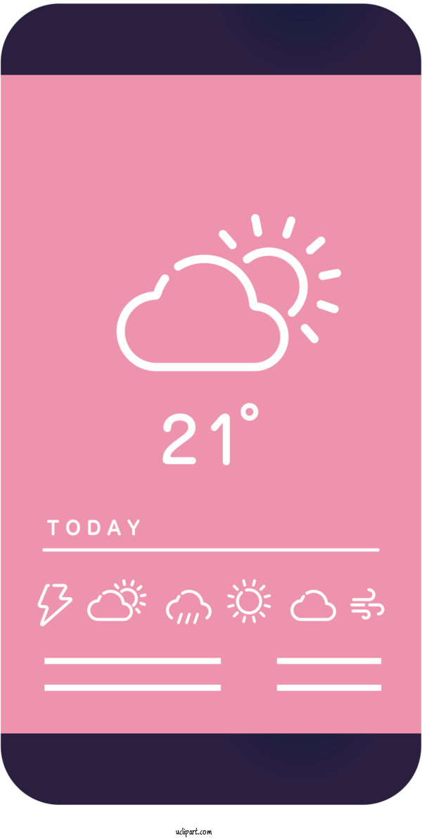 Free Weather Logo Font Line For Cloud Clipart Transparent Background