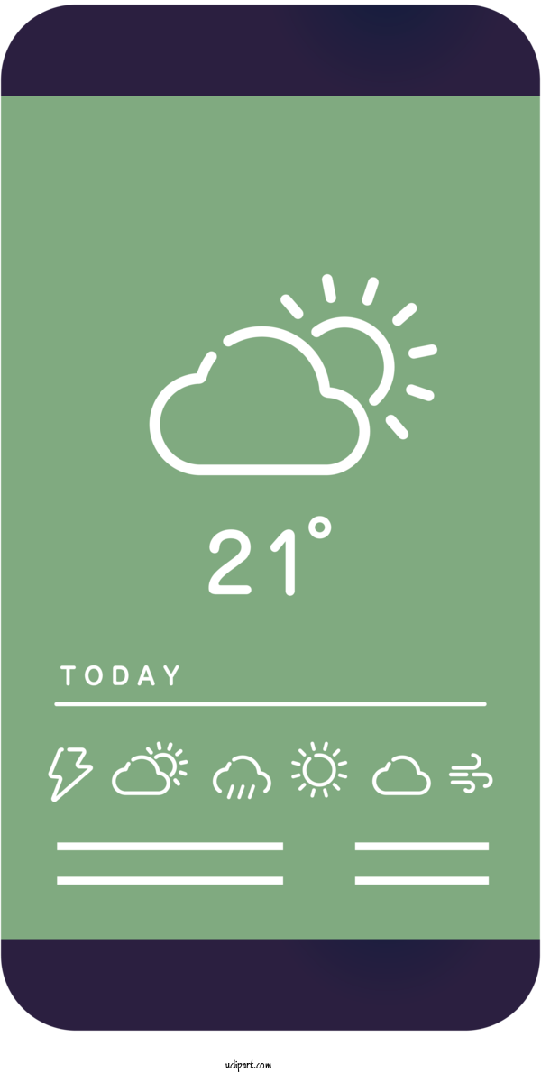 Free Weather Logo Font Green For Cloud Clipart Transparent Background