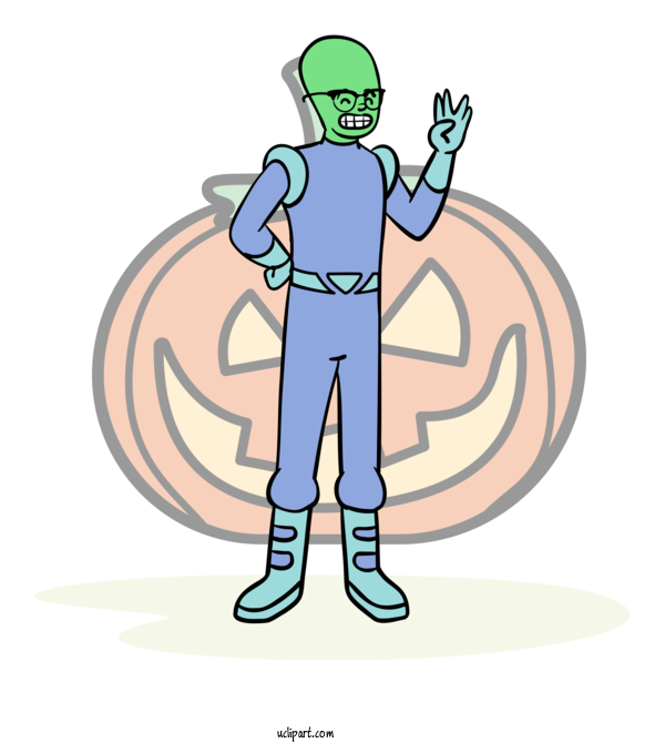 Free Holidays Cartoon Character For Halloween Clipart Transparent Background