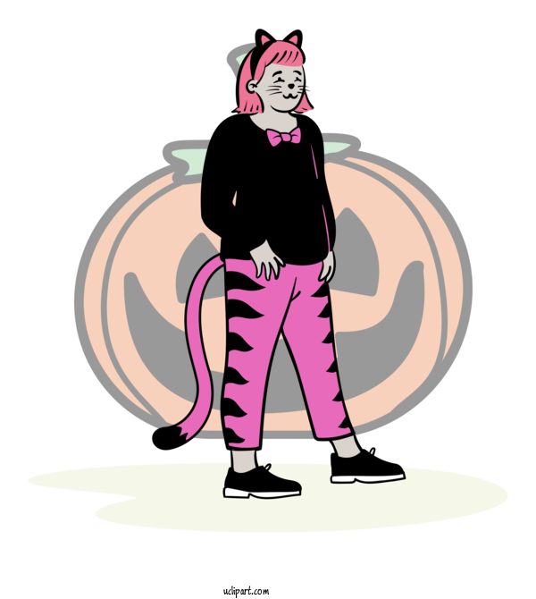 Free Holidays Cartoon Joint Character For Halloween Clipart Transparent Background