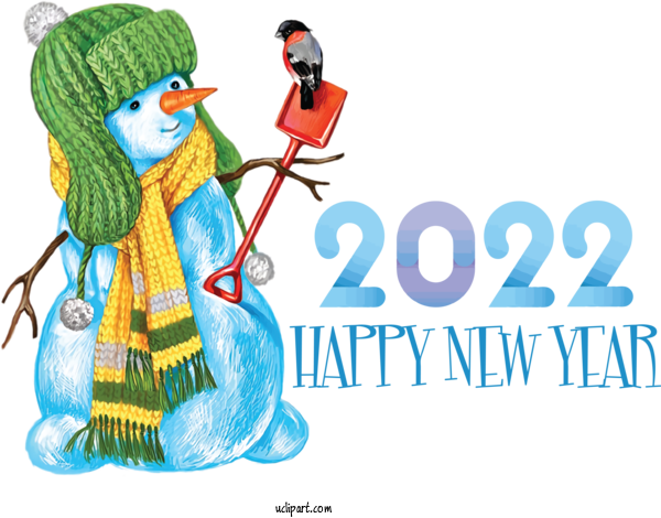 Free Holidays Christmas Day Snowman Drawing For New Year 2022 Clipart Transparent Background