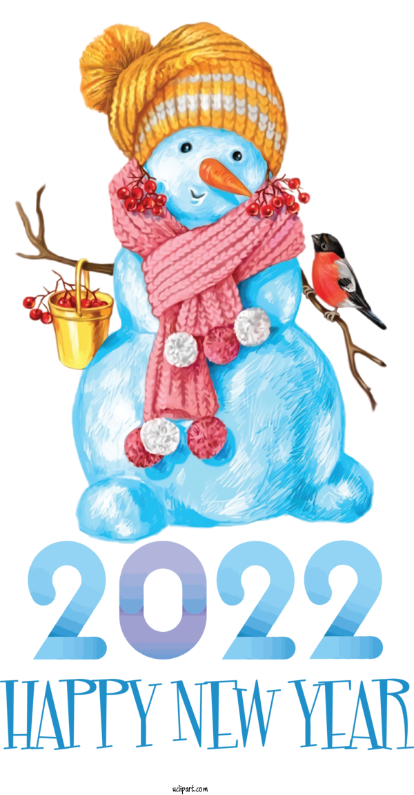 Free Holidays Snowman Christmas Day Icon For New Year 2022 Clipart Transparent Background