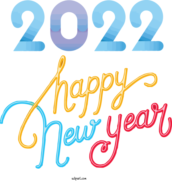 Free Holidays Logo Line Design For New Year 2022 Clipart Transparent Background
