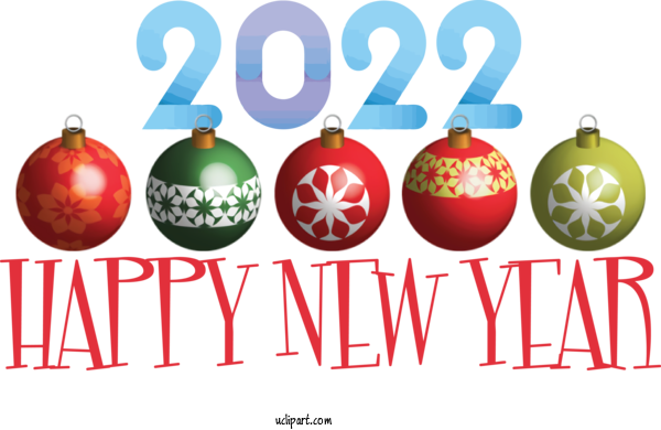 Free Holidays Christmas Day Logo Font For New Year 2022 Clipart Transparent Background