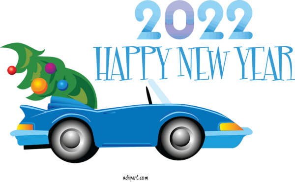 Free Holidays Car Snegurochka Ded Moroz For New Year 2022 Clipart Transparent Background