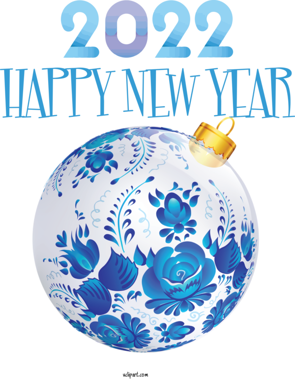 Free Holidays Vector Royalty Free For New Year 2022 Clipart Transparent Background
