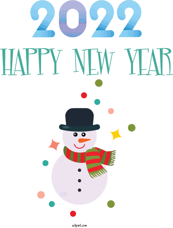 Free Holidays Christmas Day Snowman Logo For New Year 2022 Clipart Transparent Background