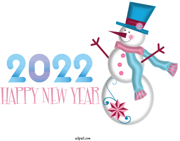 Free Holidays Snowman Christmas Day Drawing For New Year 2022 Clipart Transparent Background