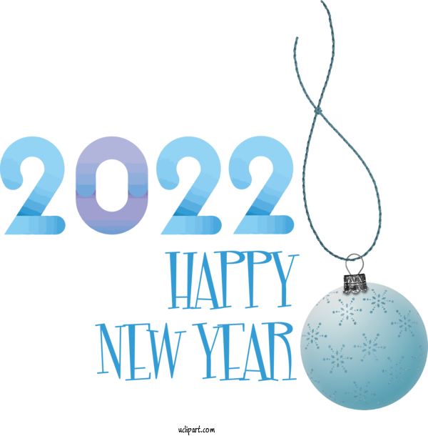 Free Holidays Logo Font Line For New Year 2022 Clipart Transparent Background