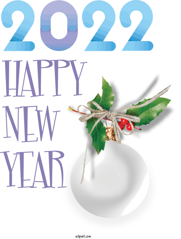 Free Holidays Icon Drawing 3D Computer Graphics For New Year 2022 Clipart Transparent Background