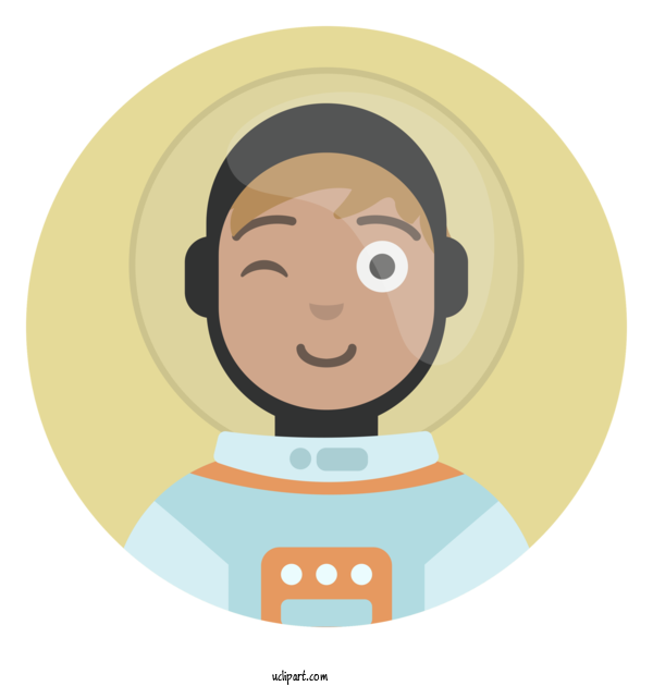 Free Occupations Face Head Forehead For Astronaut Clipart Transparent Background