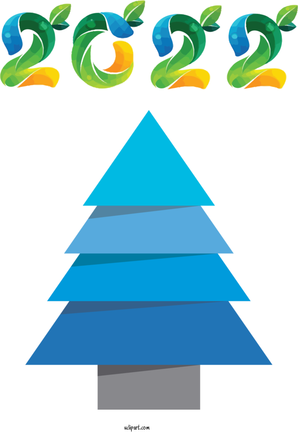 Free Holidays Christmas Tree Line Triangle For New Year 2022 Clipart Transparent Background