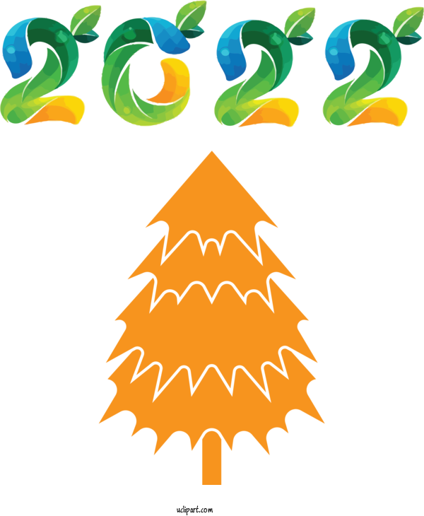 Free Holidays Christmas Tree Leaf Tree For New Year 2022 Clipart Transparent Background