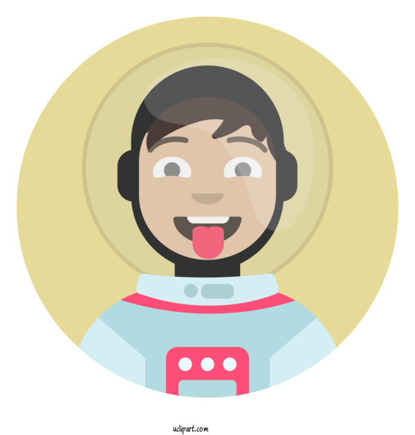 Free Occupations Face Smile Toddler M For Astronaut Clipart Transparent Background
