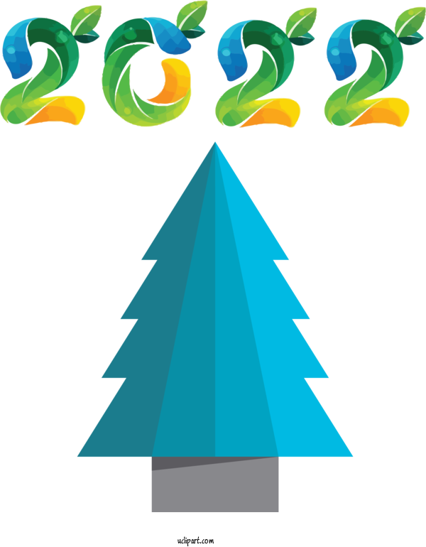 Free Holidays Diagram Leaf Line For New Year 2022 Clipart Transparent Background