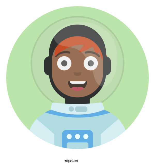 Free Occupations Cartoon Face Forehead For Astronaut Clipart Transparent Background