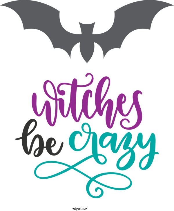 Free Holidays Design Logo Text For Halloween Clipart Transparent Background