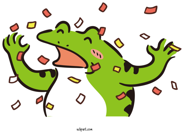 Free Occasions Chōjū Jinbutsu Giga Cartoon Frogs For Congratulation Clipart Transparent Background