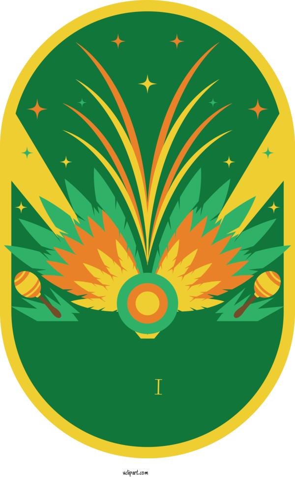 Free Holidays Leaf Symbol Green For Brazilian Carnival Clipart Transparent Background
