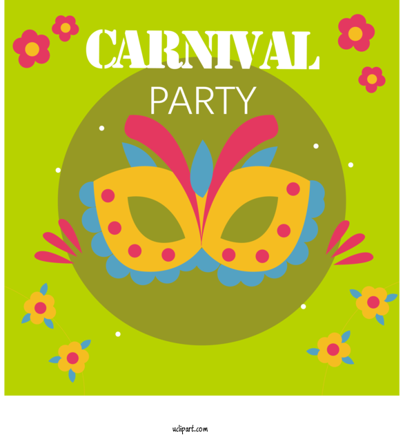 Free Holidays Design Yellow Flower For Brazilian Carnival Clipart Transparent Background