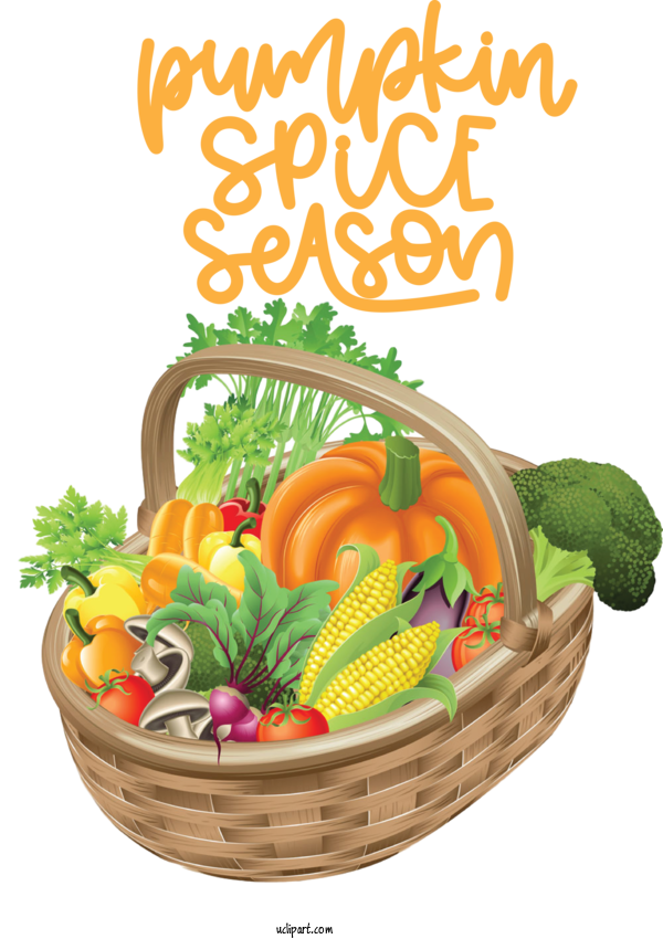 Free Nature Vegetable Fresh Vegetable Fruit For Autumn Clipart Transparent Background
