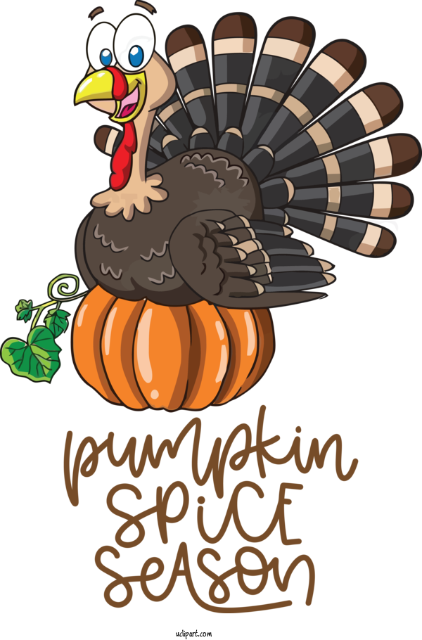 Free Nature Pumpkin Pie Wild Turkey Turkey For Autumn Clipart Transparent Background
