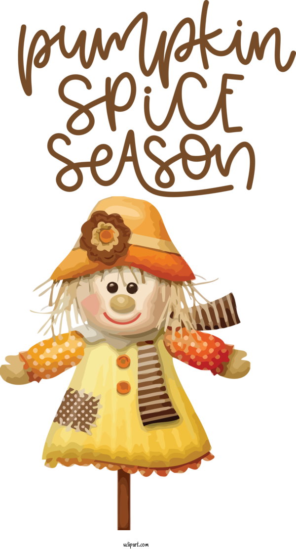 Free Nature Drawing Scarecrow Transparency For Autumn Clipart Transparent Background