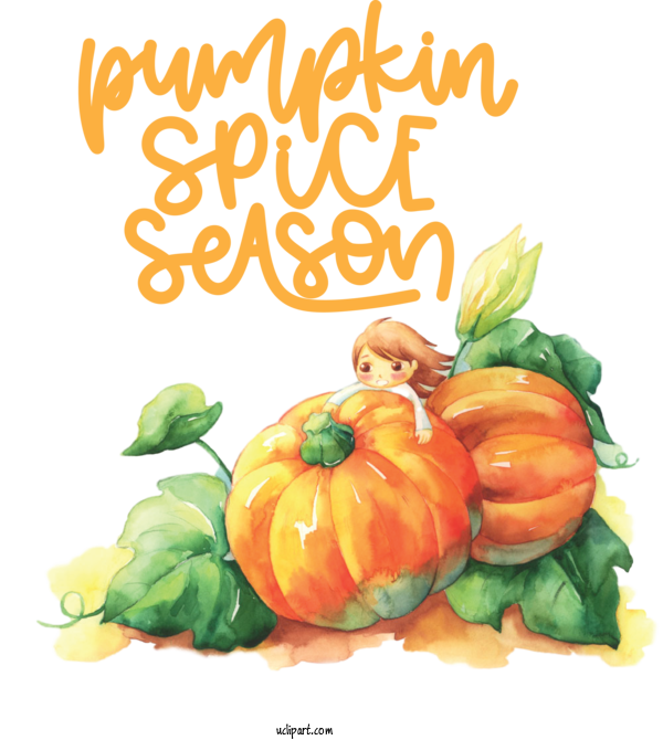 Free Nature Pumpkin Pumpkin Pie Thanksgiving For Autumn Clipart Transparent Background
