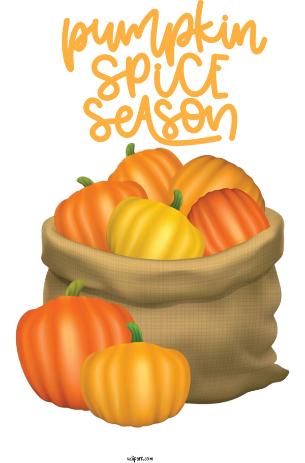 Free Nature Vegetarian Cuisine Vegetable Pumpkin For Autumn Clipart Transparent Background