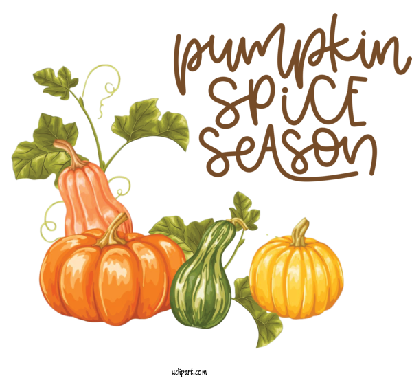 Free Nature Pumpkin Vegetarian Cuisine Vegetable For Autumn Clipart Transparent Background