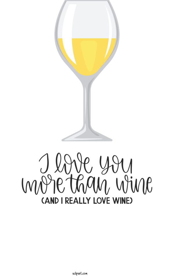 Free Drink Wine Glass White Wine Champagne For Wine Clipart Transparent Background