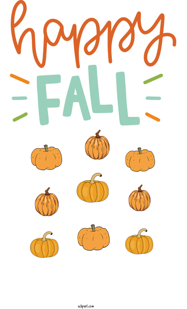 Free Nature Produce Pumpkin Line For Autumn Clipart Transparent Background