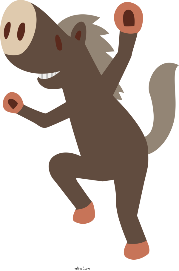 Free Animals Rodents Cartoon Dog For Horse Clipart Transparent Background