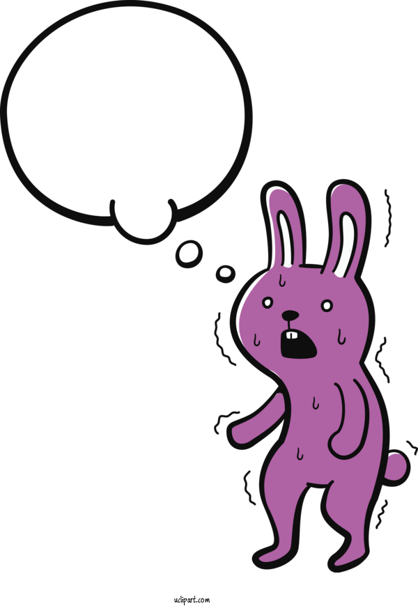 Free Animals Cartoon Drawing Line Art For Rabbit Clipart Transparent Background
