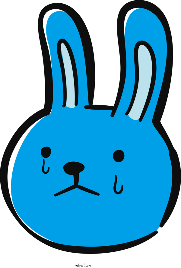 Free Animals Line Art Rabbit Cartoon For Rabbit Clipart Transparent Background
