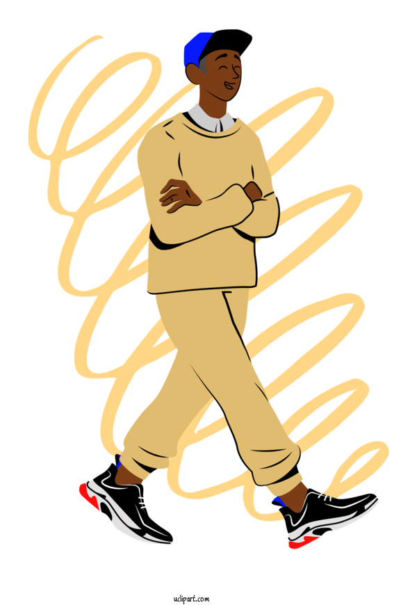 Free People Cartoon Shoe Uniform For Men Clipart Transparent Background